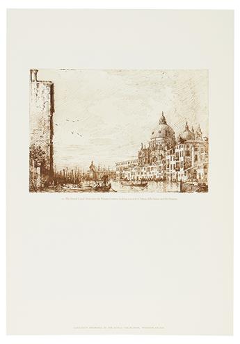 (IL CANALETTO / ANTONIO DA CANAL.) Miller, Charlotte. Fifty Drawings by Canaletto From the Royal Library, Windsor Castle.